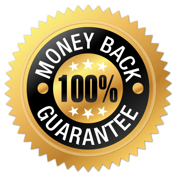 100% Satisfaction, 60-Day Money Back Guarantee